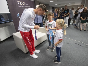 Dawid Tomala w Tyskiej Galerii Sportu